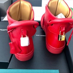 Buscemi Men's 100mm leather high top sneakers